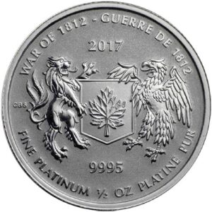 War of 1812 1/2 oz Platinum Bullion