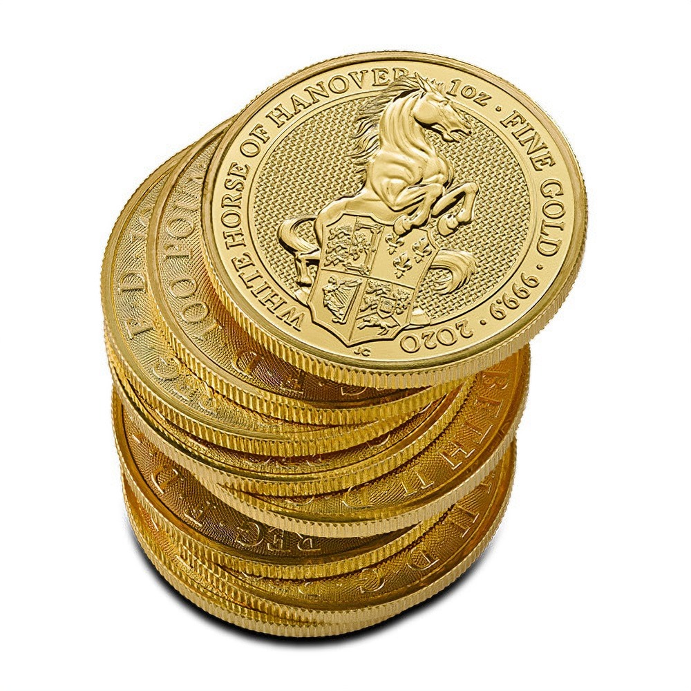2020 1 oz British Gold Queens Beast