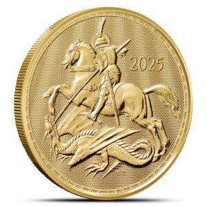 2025 1 oz British Gold St George and the Dragon Coin (BU)